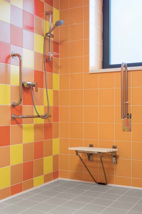 Carrelage mural Uni mat rouge/orange 20x20cm
