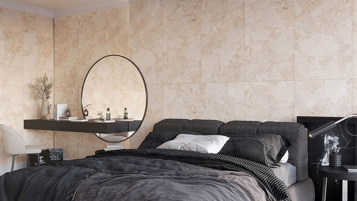 Vloer- en wandtegel Ceppo Bergamo beige 60x120cm