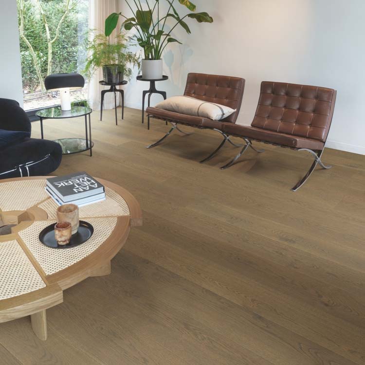 Échantillon Quick-Step parquet cascada Chêne marron vieilli extra mat
