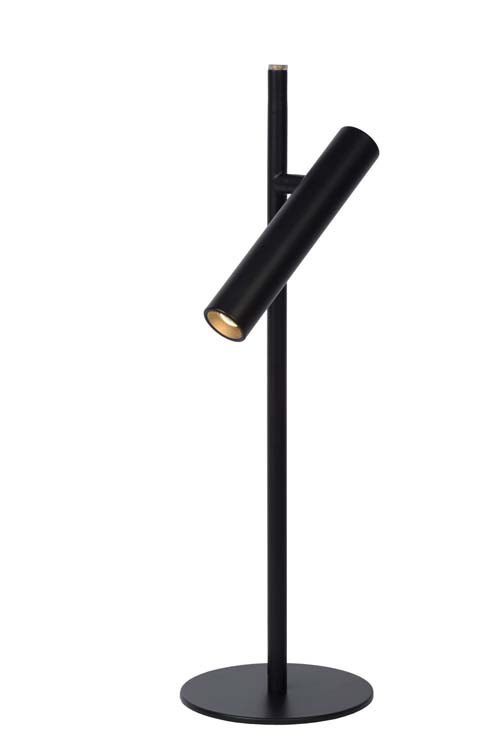 Lucide PHILON - Tafellamp - Ø 13 cm - LED Dimb. - 1x4,5W 3000K - Zwart