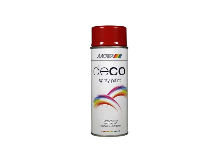 Motip Deco lakspray hoogglans 0,4l karmijnrood