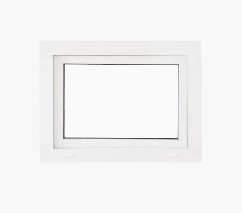 Châssis battant pvc Deceuninck Elegant Infinity blanc/bl B600xH500 mm