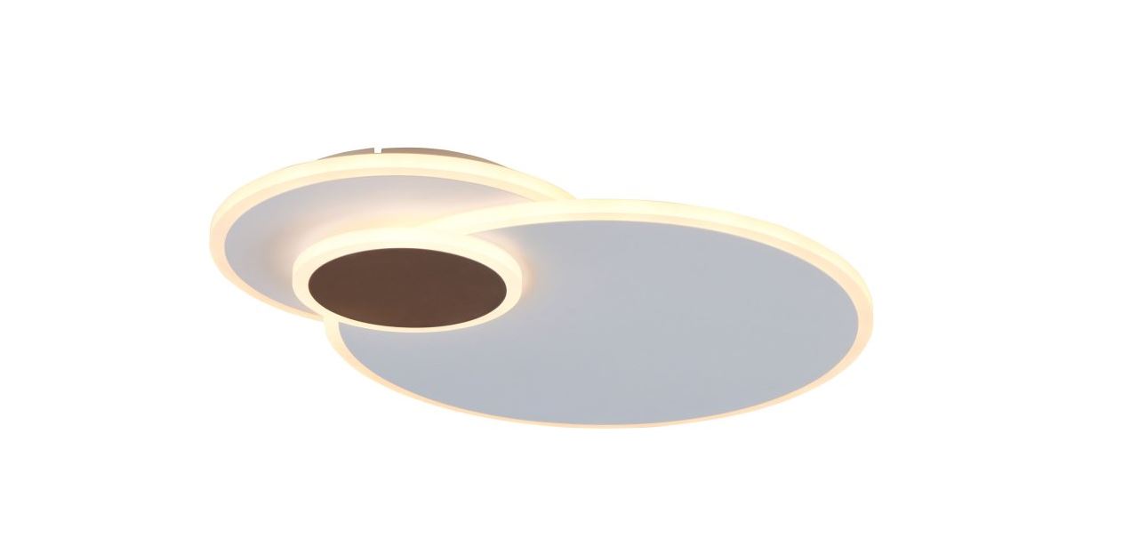 Plafondlamp - wit - 48x38cm - dimbaar - LED - 27W - 2700-6500K - afstandsbediening