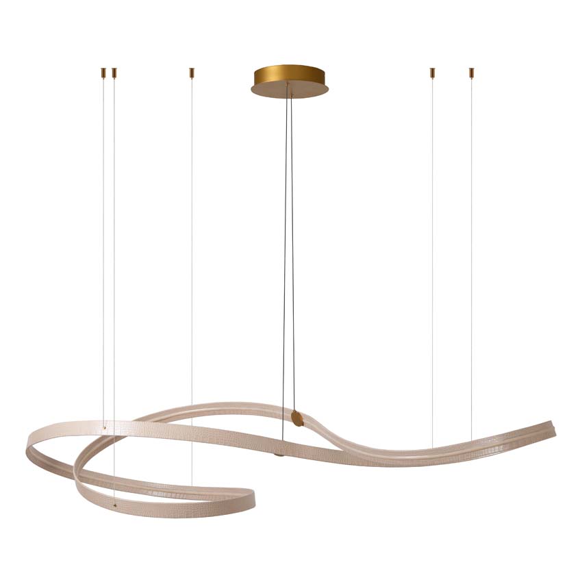 Lucide Premium Slalom - Suspension - LED dimmable - CCT - 1x80W 2200K/4000K - Beige