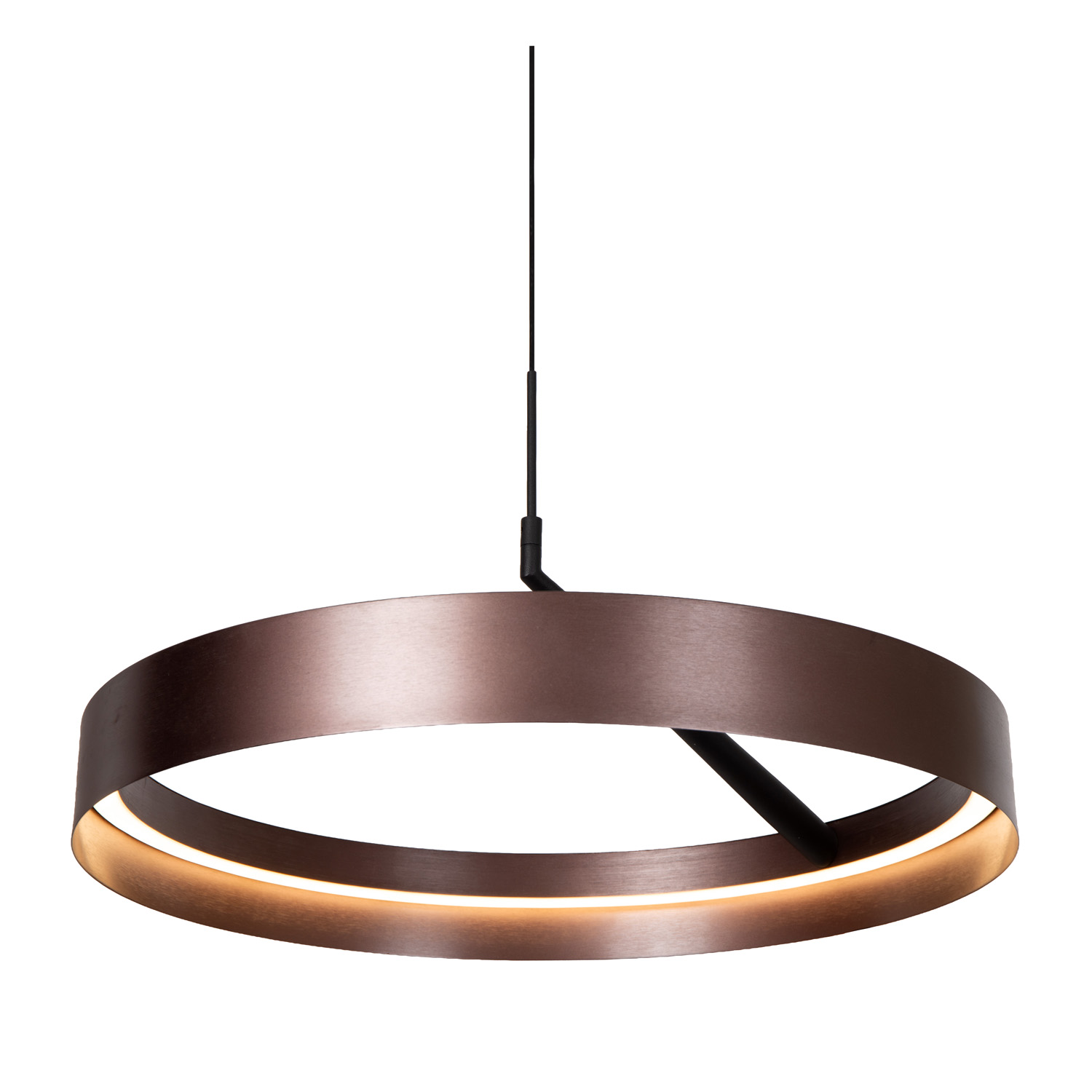Hanglamp - Ø54,5cm - LED 3 StepDim - CCT - 1X36W 2200K/3000K - Koffie