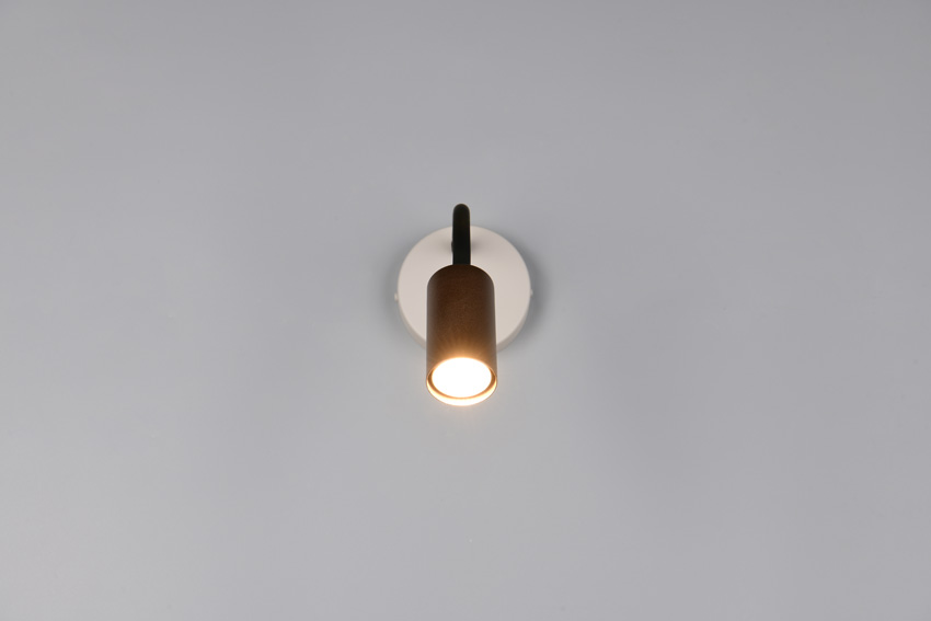 Wandlamp - koffie - 18x10x30,5cm - GU10/MR11 - 1x5W