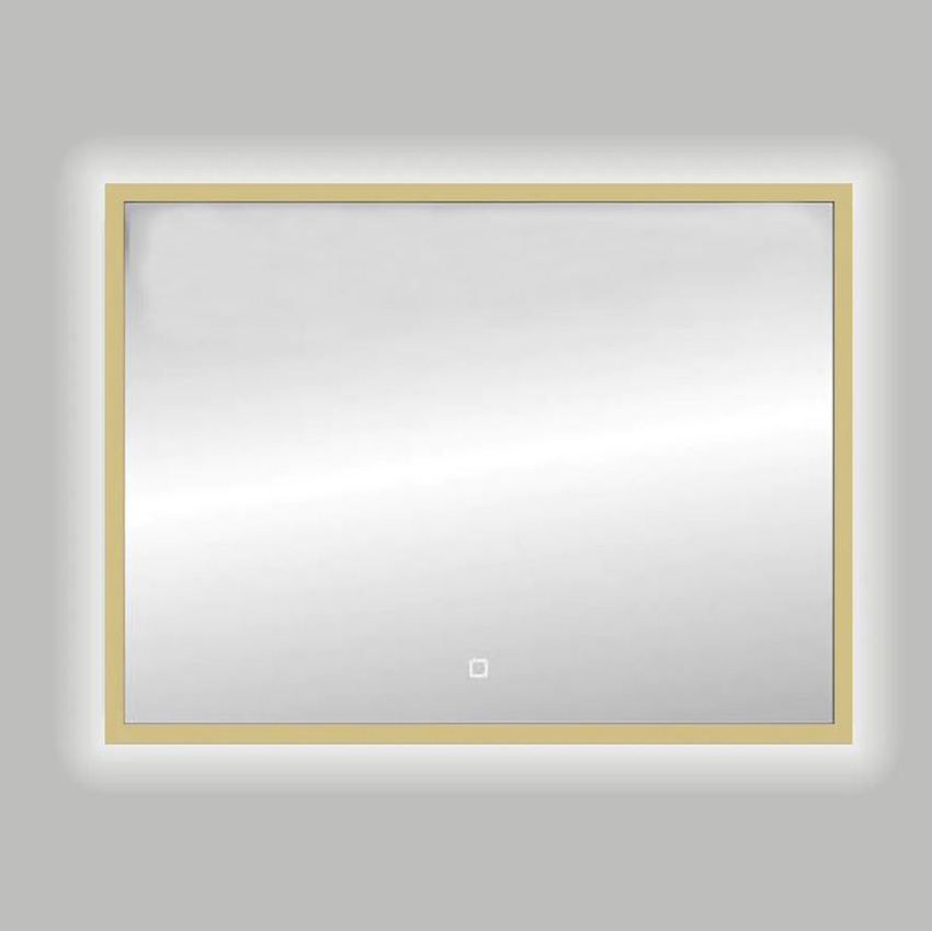 Miroir Ariane rectangulaire LED dimmable or mat 120x80cm