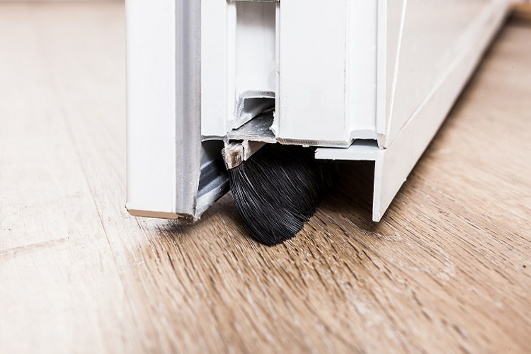 Buitendeur halfglas PVC 3 dubbel helder glas wit rechtstrekkend op maat