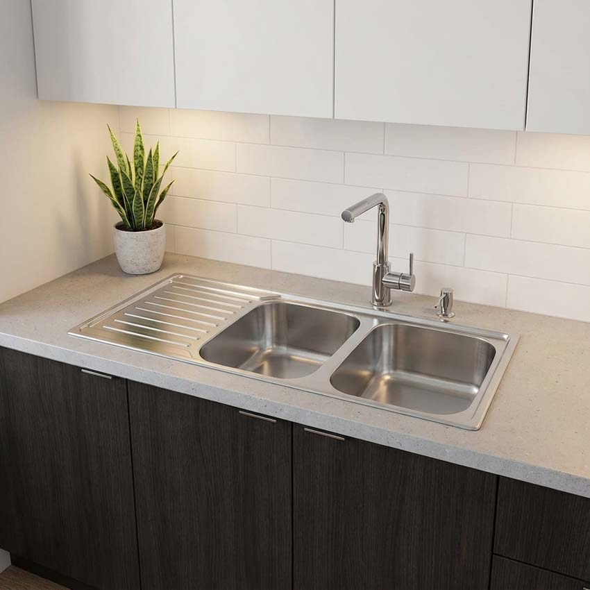Évier Franke Antea inox 2 bacs 116x50cm