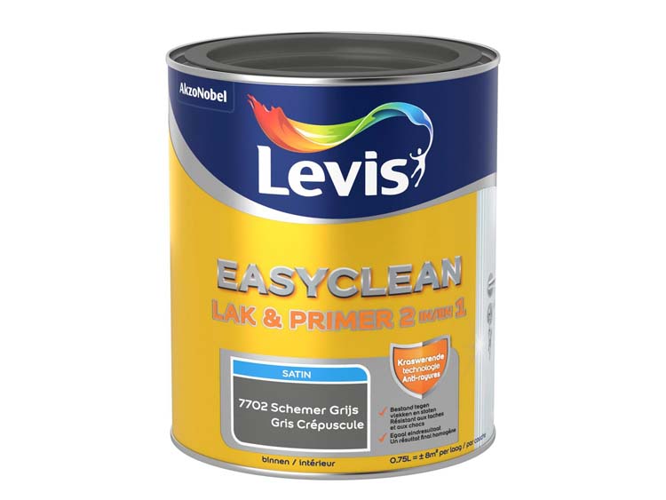 Levis Easyclean laque gris satiné 0,75L