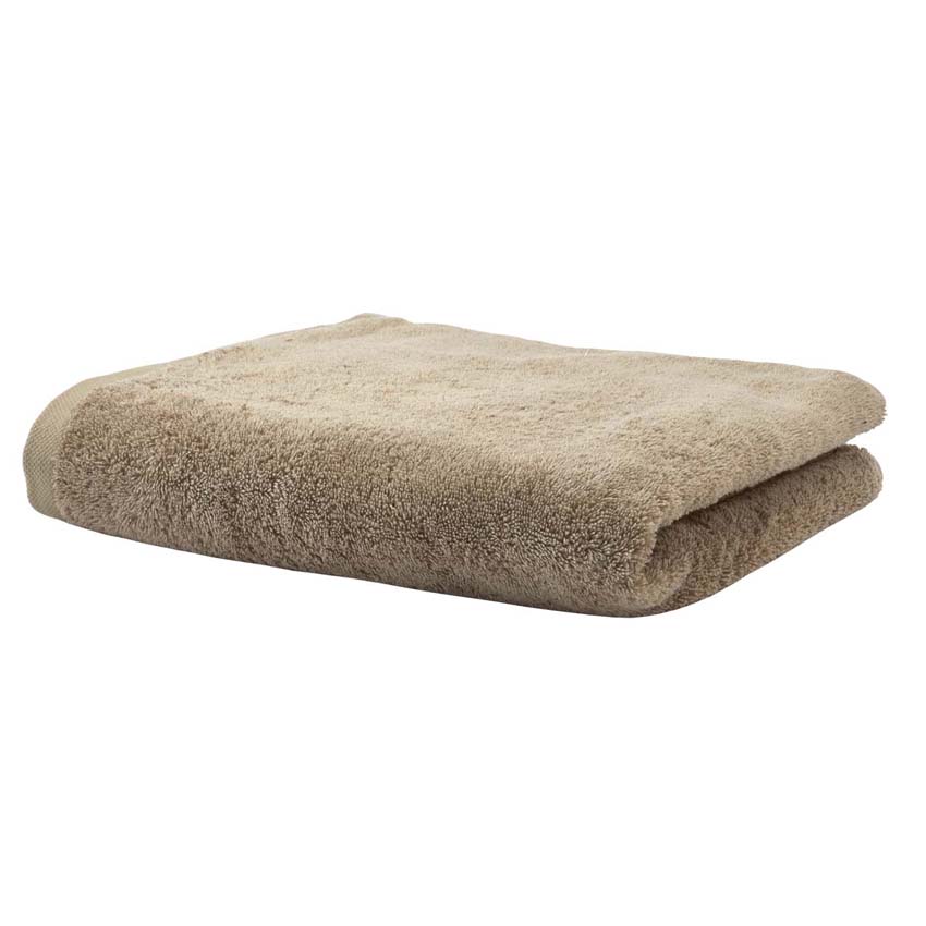 Serviette de bain Aquanova London coton égyptien amande 70x130cm