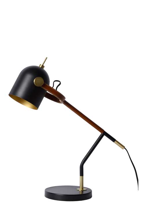 Lucide WAYLON - Lampe de bureau - E27 - Noir