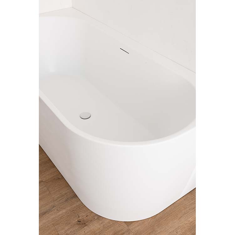 Baignoire d'angle Hero mat blanc gauche 180x80cm