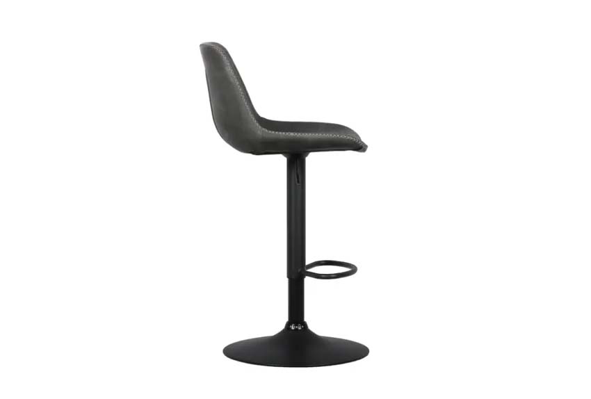 Chaise de bar Nice gris mat