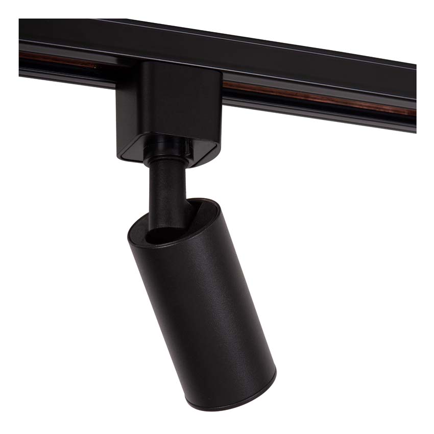 Rail lumineux Avignon spot de rail Yda - noir - 1xGU10-MR11 - système de rail monophasé