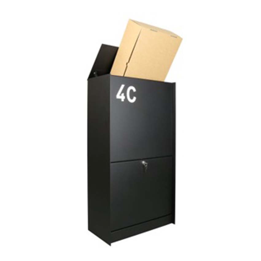 Boîte à colis eSafe Dropbox Medium Front noir