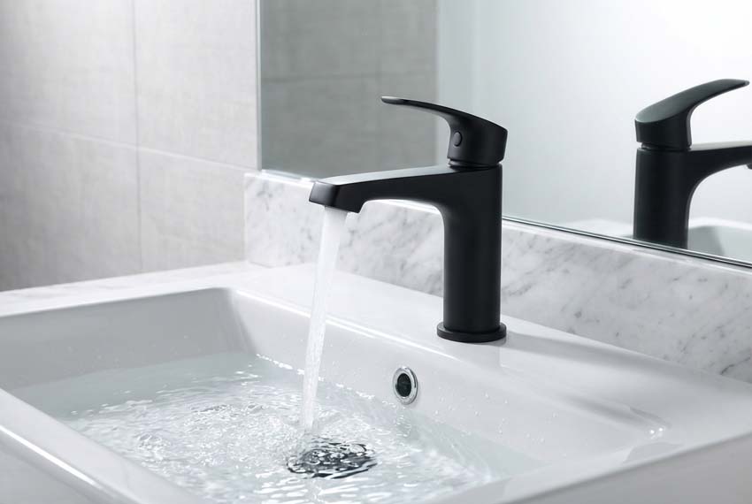 Lavabokraan Stijn zwart