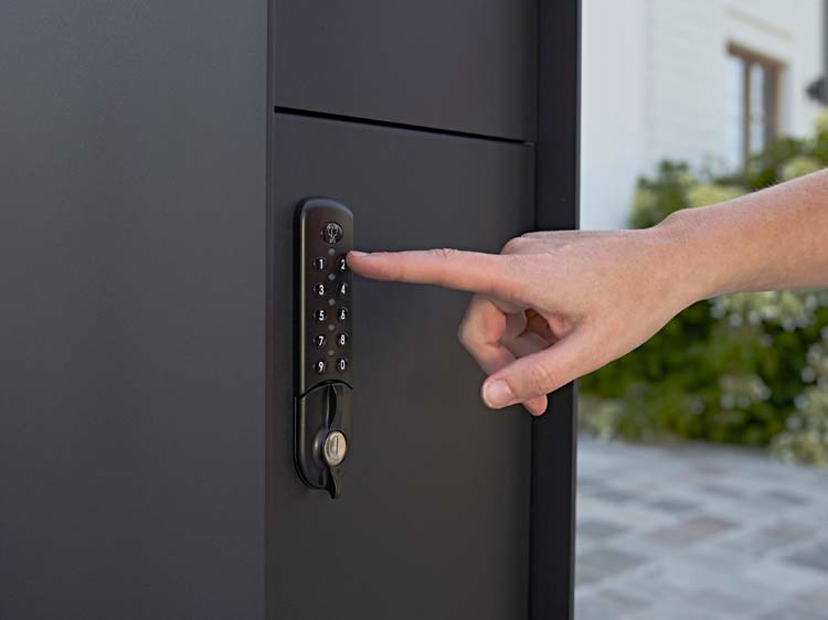 Pakketbrievenbus ONZO (eSafe) Fenix Front zwart