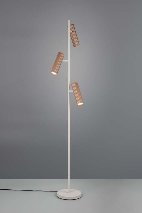 Lampadaire - Café - H150cm - Dimmable - GU10 - 3x10W
