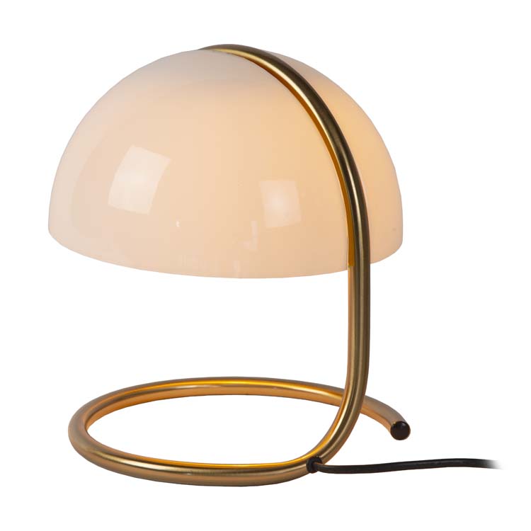 Lucide CATO - Lampe de table - Ø 23,5 cm - 1xE27 - Blanc