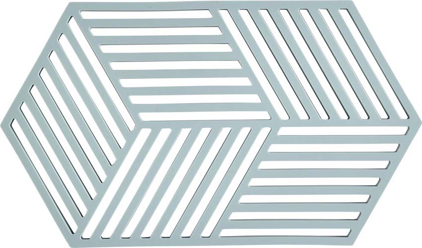 Dessous de plat Zone Hexagonal xl fog blue 24 x 14 cm