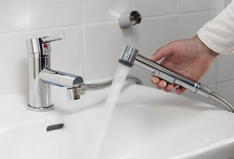 Douchette à main pour robinet de lavabo chrome Douchette à main pour robinet de lavabo chrome