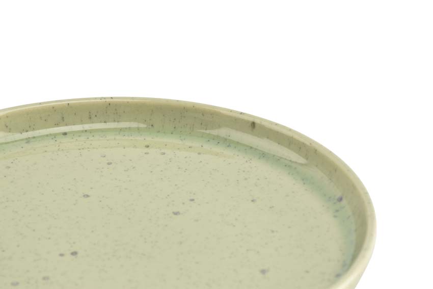 Plat bord Blush peach groen 22 x 2,5 cm