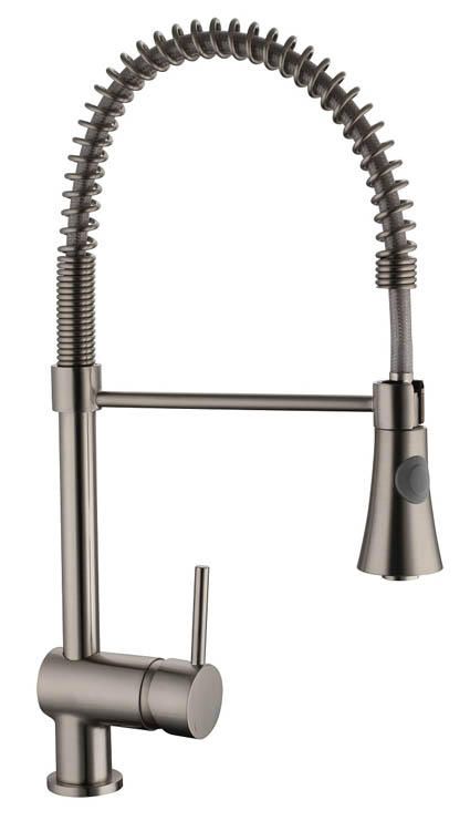 Robinet de cuisine Charlotte inox-look spiraalveer