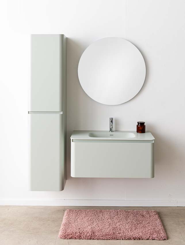 Badkamermeubel Austin cyaan met enkele wastafel mat 90cm