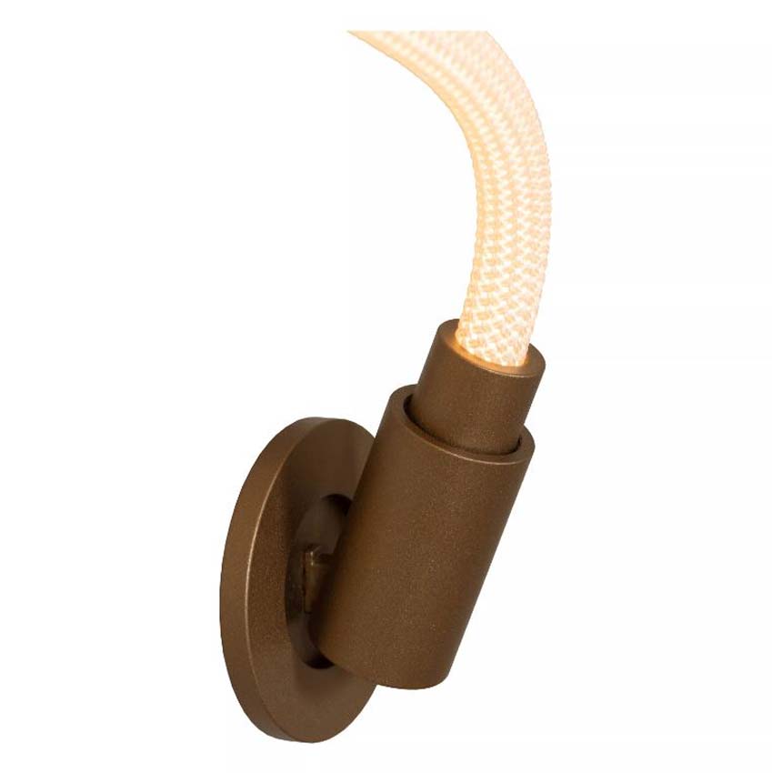 Lucide Vibes Janderin - Wandlamp - LED Dimbaar - CCT - 1x48W 2200K/3300K - Handbewegingssensor - Champagne