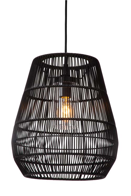 NERIDA - Hanglamp Buiten - Ø 35 cm - 1XE27 - IP44 - Zwart