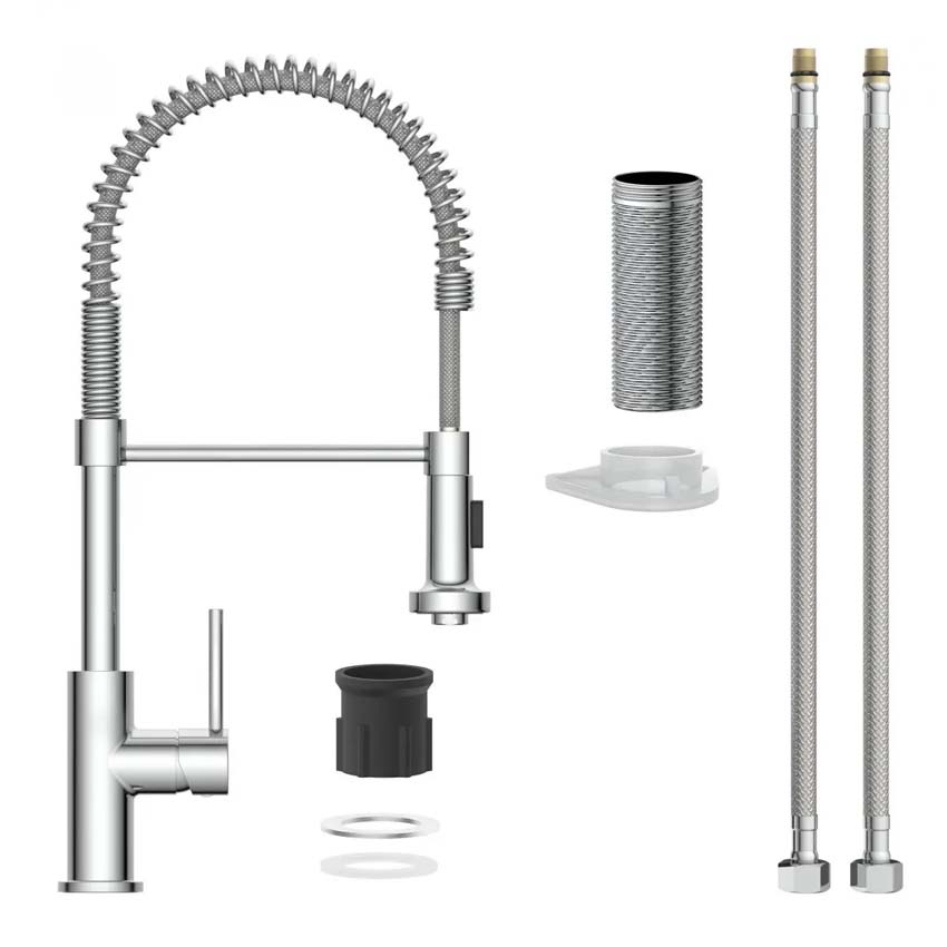 Robinet de cuisine Blizz chrome avec bec extractible