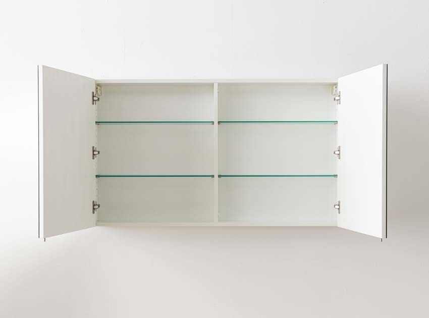 Armoire de toilette Tibo/Tony blanc mat 120x70cm