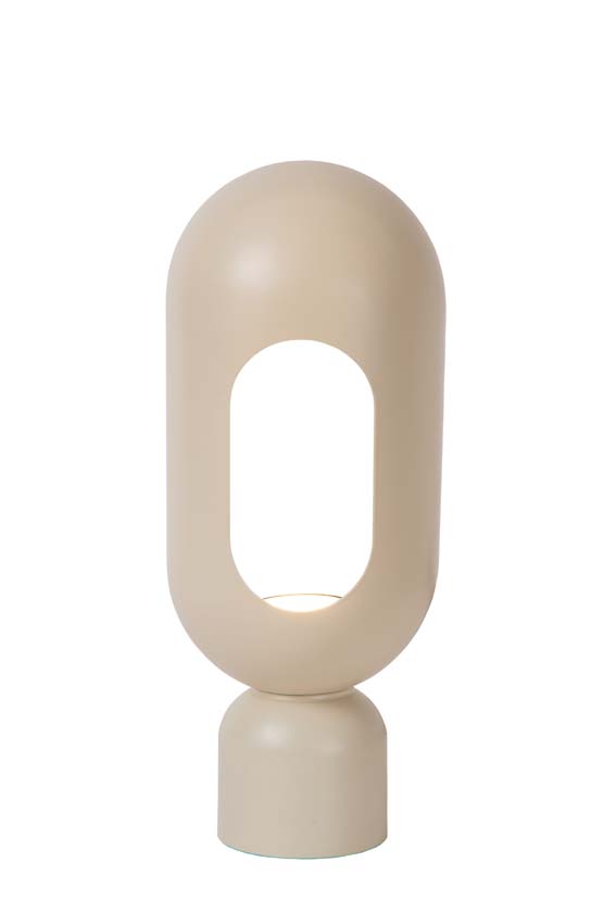 Lucide BARRIS - Lampe de table - 1xE27 - Taupe