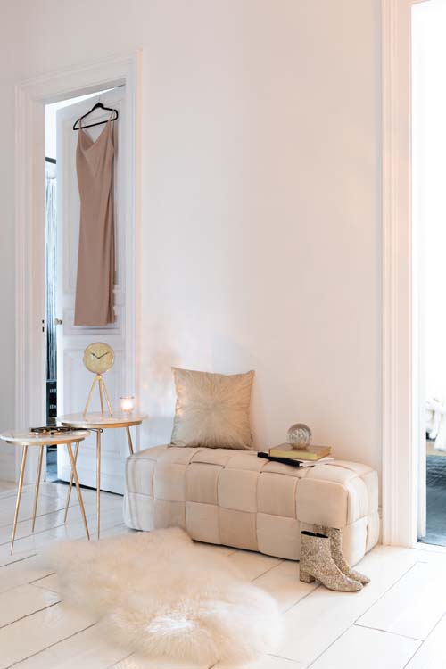 Tapis de mouton blanc 110x70 cm