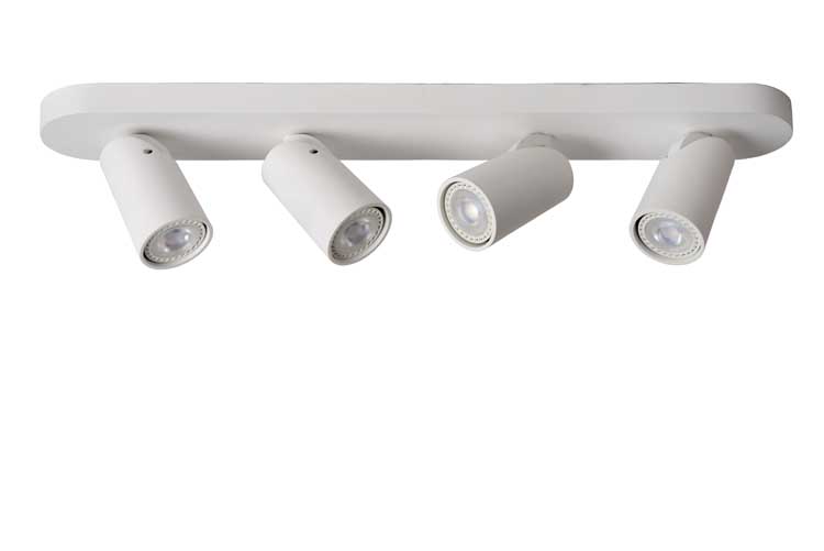 Lucide XYRUS - Plafondspot - LED Dim to warm - GU10 - 4x5W 3000K/2200K - Wit