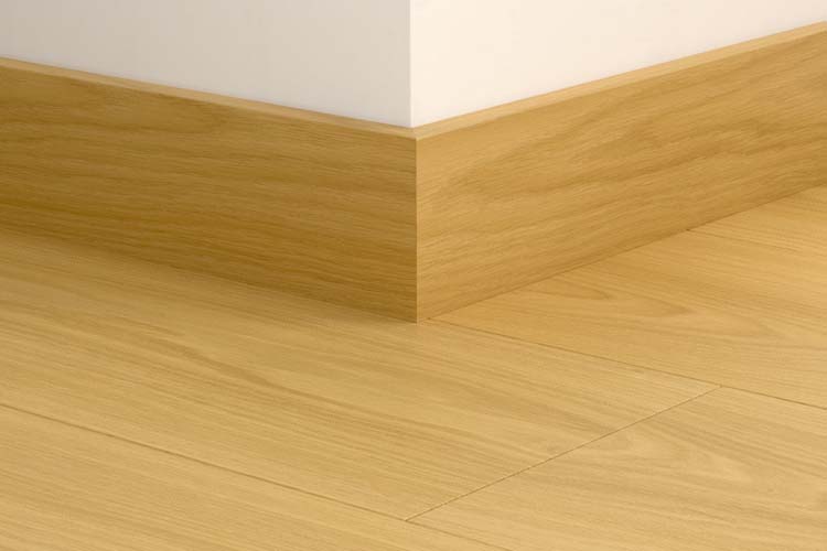 Parketplint Quick-Step 14 x 77 x 2400 mm Eik biscuitbruin