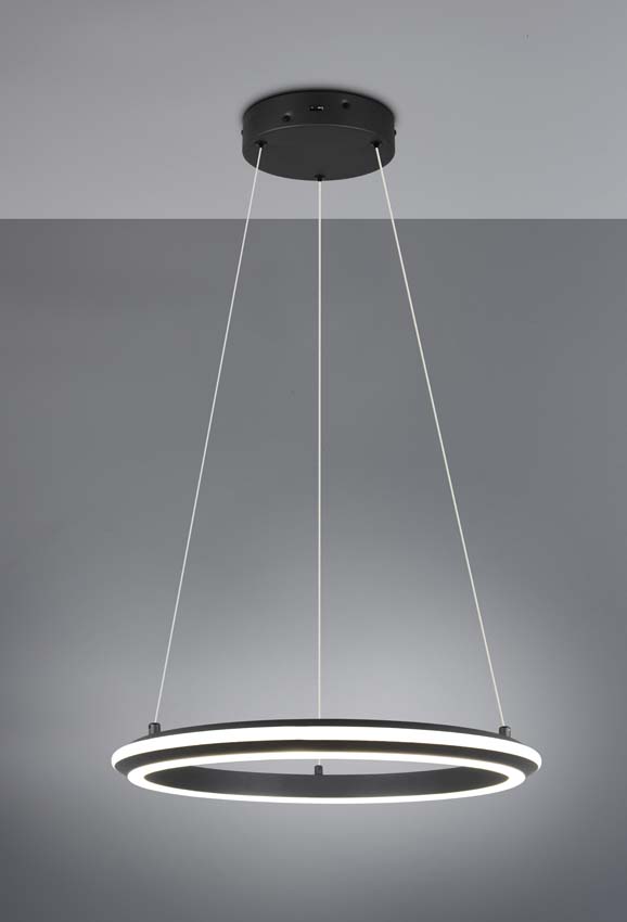Suspension - Noir - Ø45cm - Dimmable - LED - 1x34W - 2300-4000K