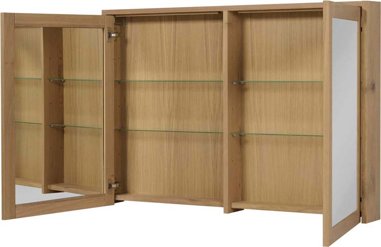 Armoire de toilette Fiori chêne 120x80cm