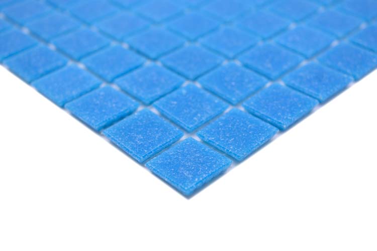 Mosaïque Verre bleu brillant 32,7x30,5cm