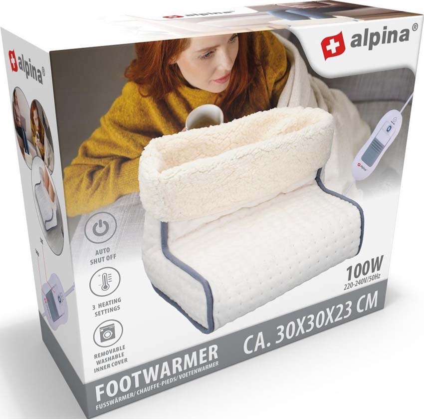 Elektrische voetenverwarmer 100 W 30x30x23 cm