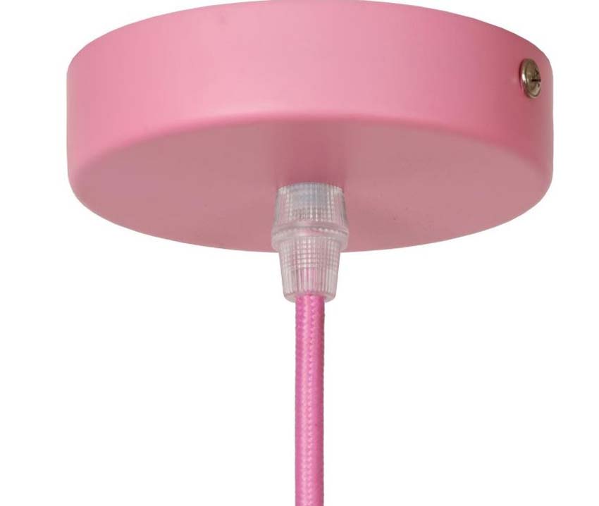 Lucide Mauro - Hanglamp Kinderkamer - 1xE27 - Roze
