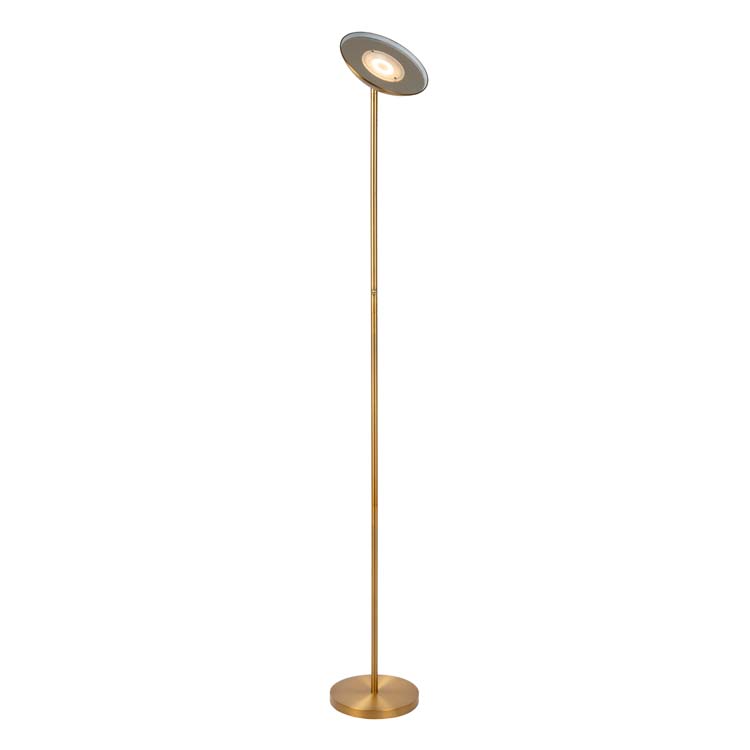 Lucide ZENITH - Lampadaire - LED Dim. - 1x20W 3000K - Or Mat / Laiton