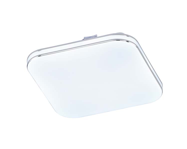 Plafonnier wit chroom LED 8W 640LM diam 16cm