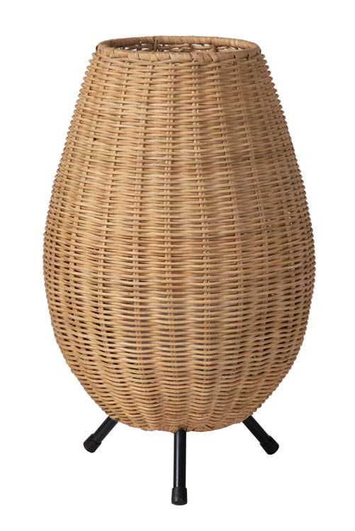 Tafellamp - Ø 22 cm - 1xG9 - Licht hout