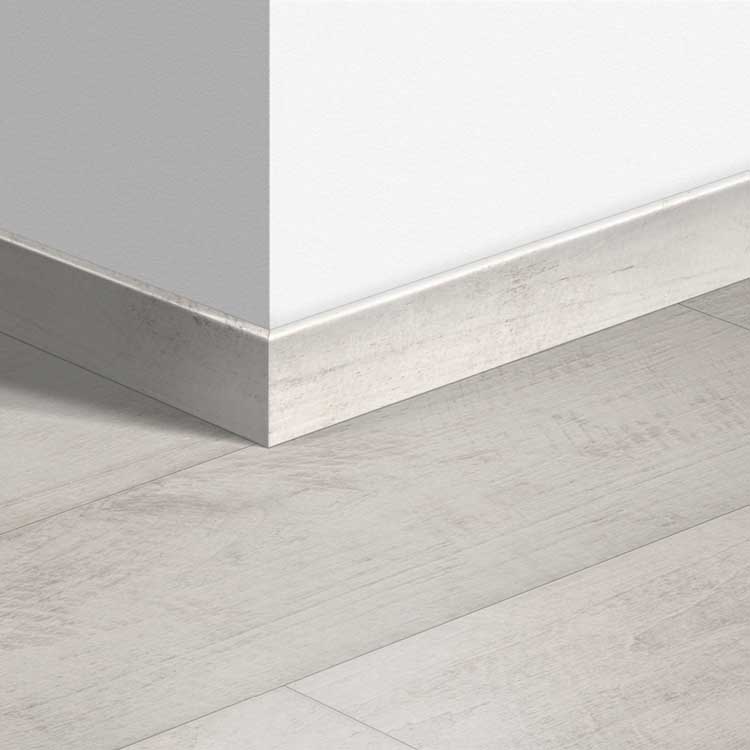 Plinthe standard Quick-Step 58 x 12 x 2400 mm Teck blanc blanchi