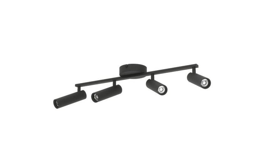 Opbouwspot - zwart - 55x5x16cm - LED - 4x5W - 2700/4000/6500K