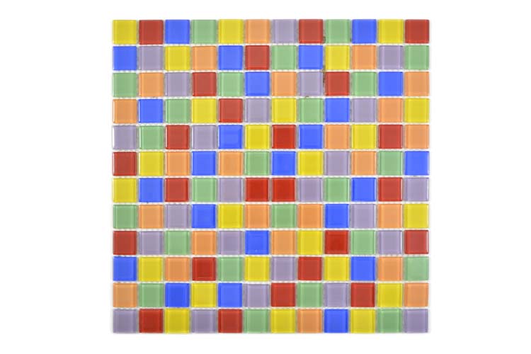 Mosaïque Crystal multicolore brillant 30x30cm
