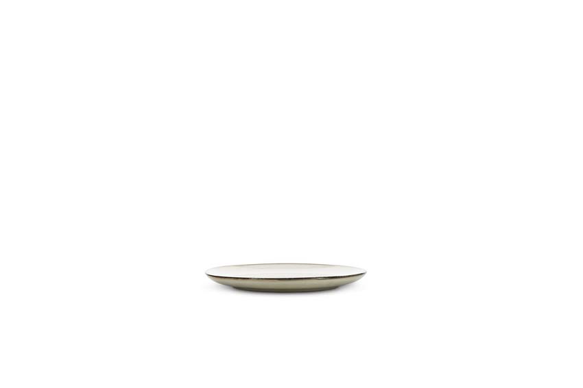 Assiette plate Salt & Pepper Meridian en faïence beige Ø20x2cm