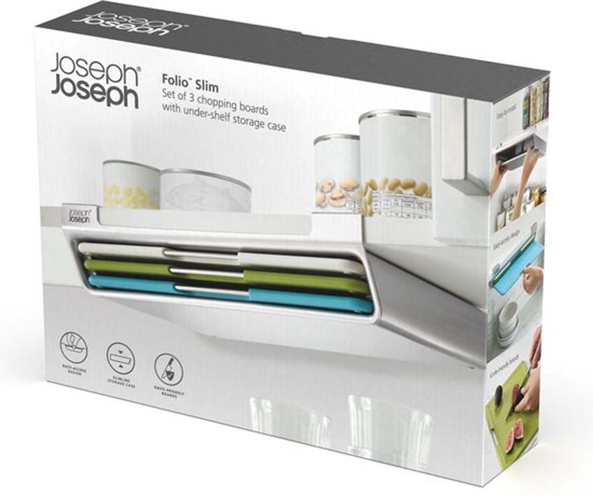 Snijplank kunststof multicolor 38x21cm set van 3